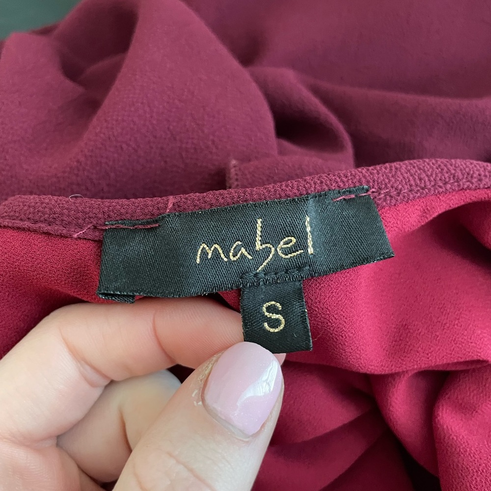 Maroon Mini Dress - Picture 3 of 3